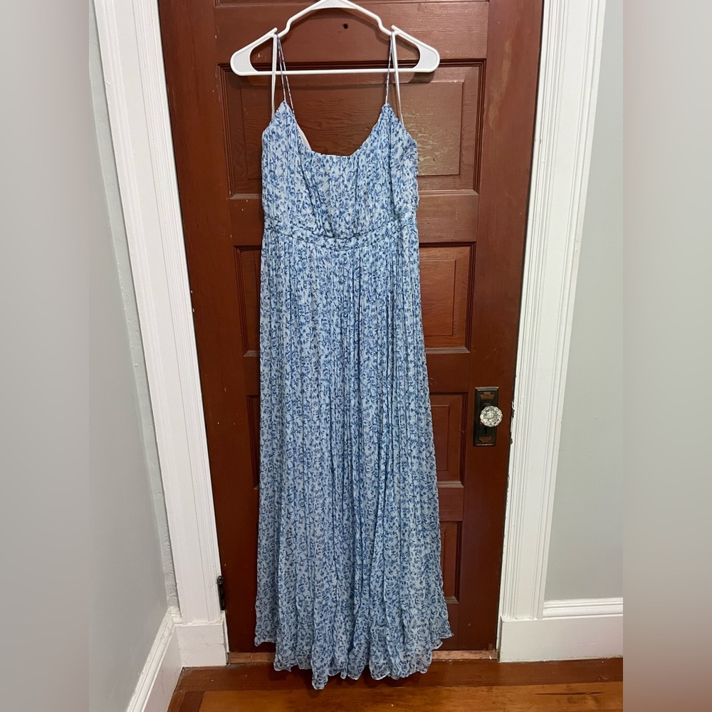 Sachin + Babi Dress - Bridesmaid - Size 8 - Blue Floral